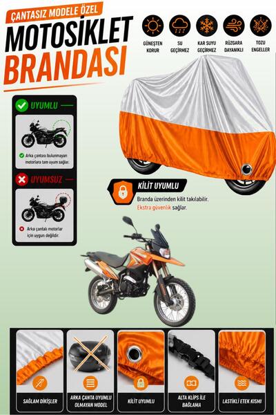 Cemku Twin Top Gray - Bottom Orange Kadırga Kd-250Gy Compatible Engine Tarpau...