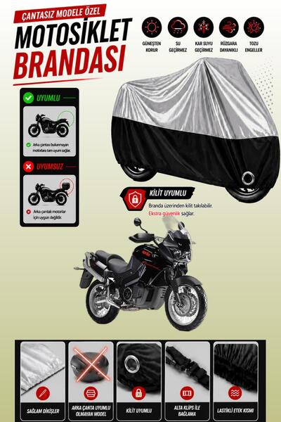 Cemku Twin Top Gray - Bottom Black Aprilia Caponord 1000 Etv Abs Compatible E...