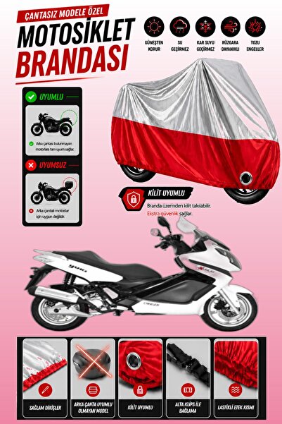 Cemku Twin Top Gray - Bottom Red Yuki Qm250T Maximum Compatible Engine Cover,...
