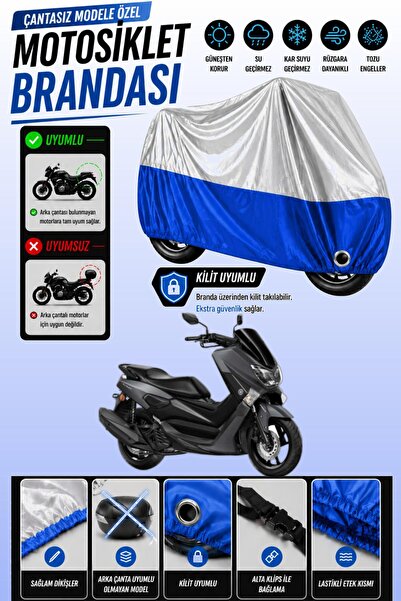 Cemku Twin غطاء محرك ياماها NMax 125 متوافق مع اللون الرمادي العلوي واللون ال...