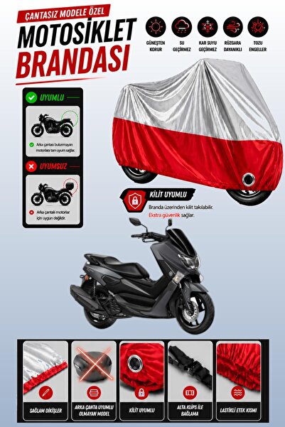 Cemku Twin غطاء محرك ياماها NMax 155 متوافق مع اللون الرمادي العلوي واللون ال...
