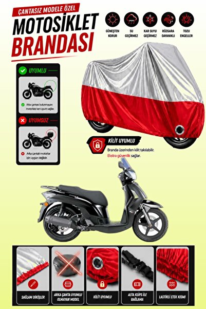 Cemku Twin Top Gray - Bottom Red Kymco People S 200I Compatible Engine Cover,...