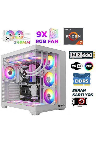 XASER Raze X240 Ryzen 7 9800X3D 16GB DDR5 Ram 1TB M.2 NVMe SSD Sıvı Soğutmalı...