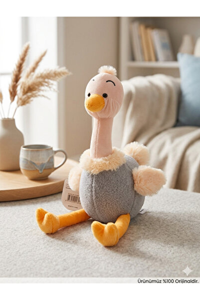 TIGOES Peluş Devekuşu Oyuncak 25 cm Yumuşak Uyku Arkadaşı Hediyelik Sevimli Figür