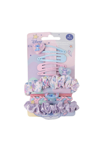 Lilo & Stitch Set de 8 accesorii de păr pentru copii, Film