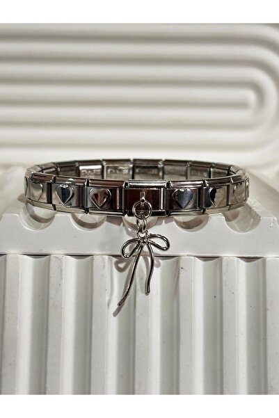 bijoux uniques kalpli çelik italyan charm bileklik