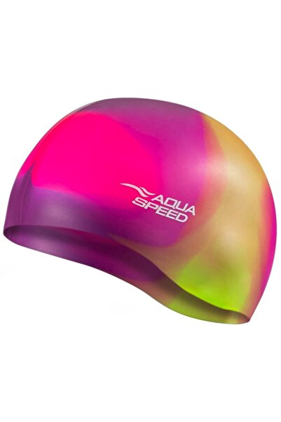 Aqua Speed Bunt - Çok Renkli Silikon Yüzme Bonesi