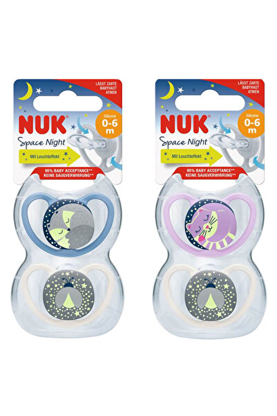Nuk Space Soother Night 2 0-6M
