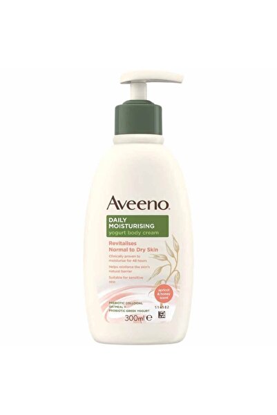 AVEENO كريم الجسم اليومي المرطب بالمشمش والعسل والزبادي 300 مل