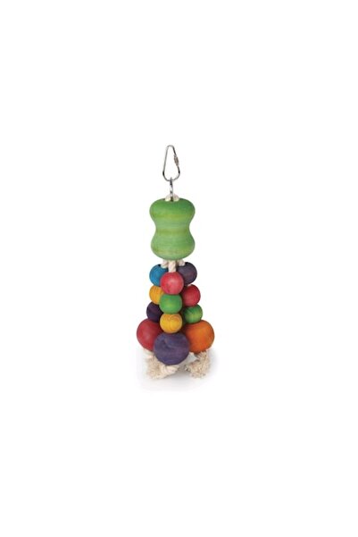 OEM Toy for Medium and Large Parrots, Rope and Wood, 22cm
