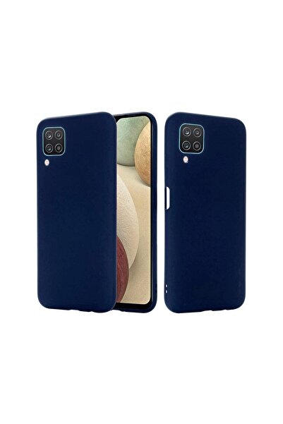 lemontti Husa Samsung Galaxy A12 Silicon Silky Navy