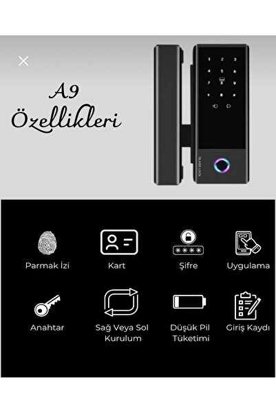 moorgen Akıllı Kilit A9 (Sürgülü Cam Kapı Kilidi)