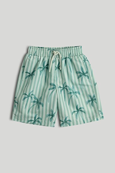 MOTHERCARE Green Palm Swim Shorts