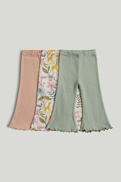 MOTHERCARE 3 Pack Ribbed Flared Leggings