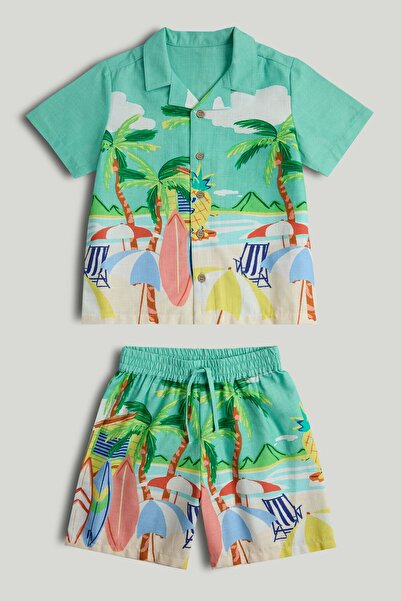 MOTHERCARE طقم قميص وشورت للشاطئ