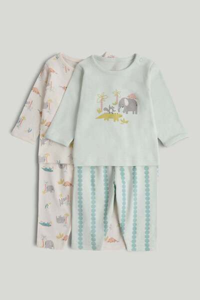 MOTHERCARE طقم بيجامات حيوانات (قطعتان)