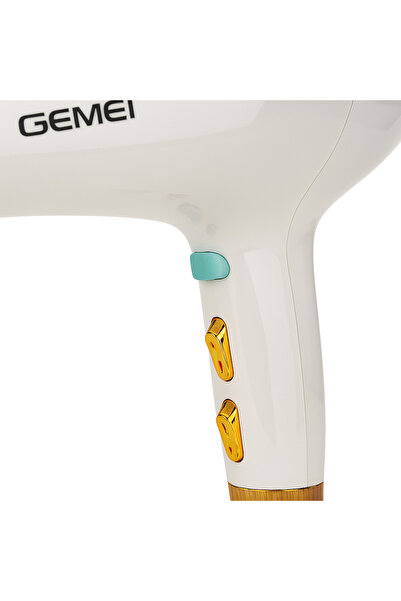 Gemei Uscător de păr profesional GM1791 2600W – Zgomot redus, 2 trepte de temperatură