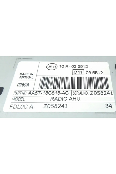 OEM Ford Focus Radyo AA6T18C815AC