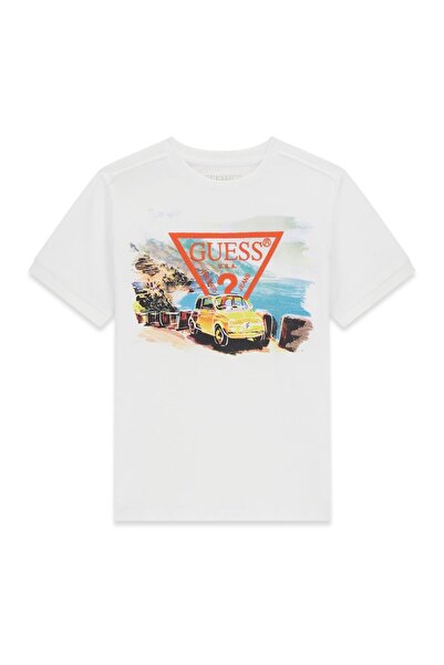 Guess Erkek Çocuk Beyaz Tshirt