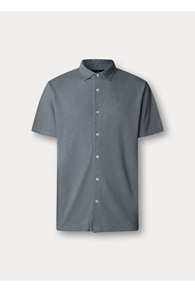 Hackett London Blue Cotton Blend Men Premium Polo T-Shirt