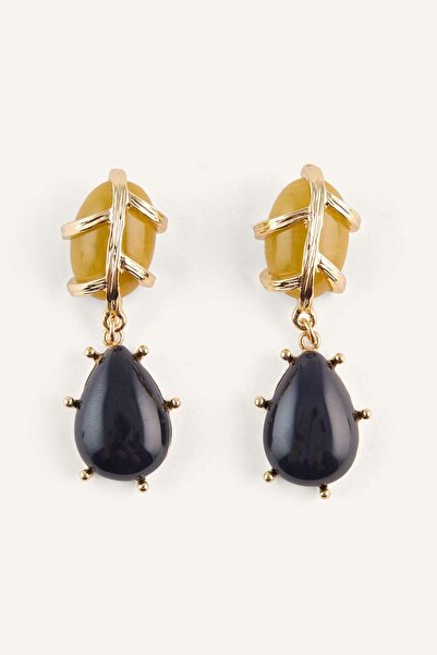 DeFacto Women's Stone Dangle Earrings H5449Axns