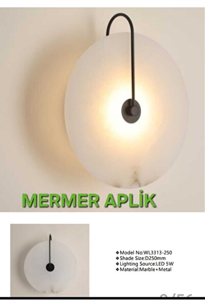 FİLİZ MODERN MERMER YUVARLAK 5W SAMSUNG LEDLİ APLİK