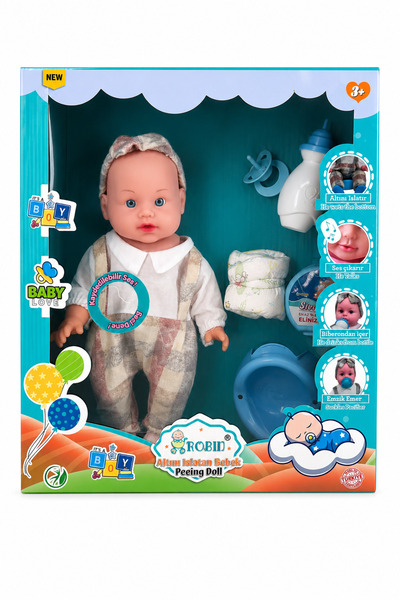 Toyx Robin Konuşan Altını Islatan Bebek – Eğitici ve Gerçekçi Oyuncak Bebek E...