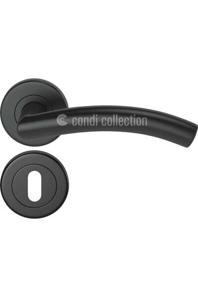 Condi Collection 101E Static Black Room Stainless Steel Door Handle