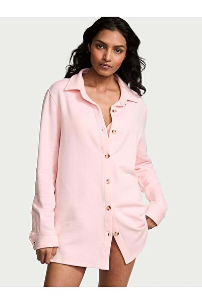 Victoria's Secret Kalın Pamuklu Polar Oversize Gömlek