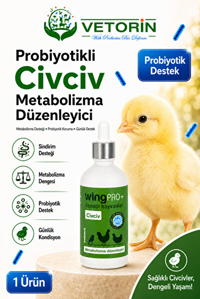 VETORİN Probiyotikli Civciv Sindirim Sistemi Desteği & Metabolizma Düzenleyic...