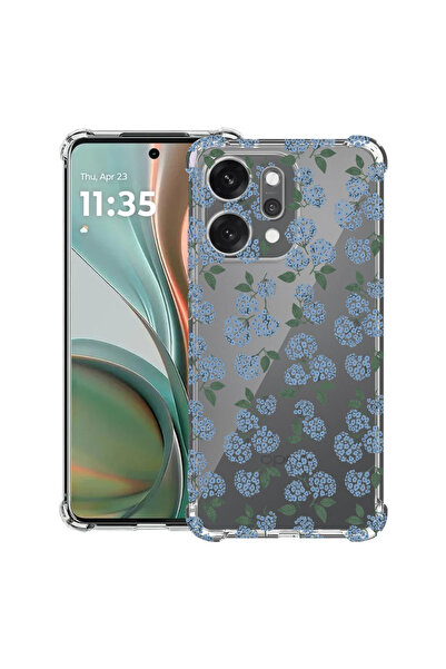 bestcase Противоударен калъф за OPPO Reno14 F / FS, Флорален - Десен с хортен...
