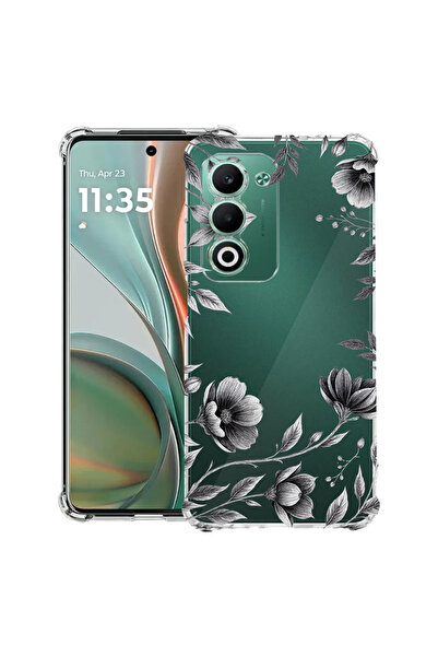 bestcase Husă Antișoc pentru Xiaomi Redmi 15 4G (171mm), Negru Floral, 207849...
