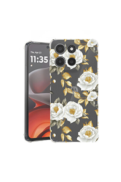 bestcase Husă Antișoc pentru Motorola Edge 60 Fusion / Edge 60, Florală - Cam...