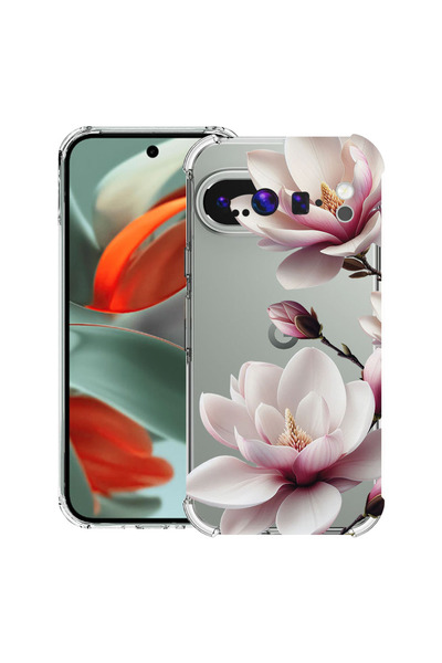 bestcase Husă Antișoc pentru Google Pixel 10 Pro XL, Florală - Magnolie Roz, ...
