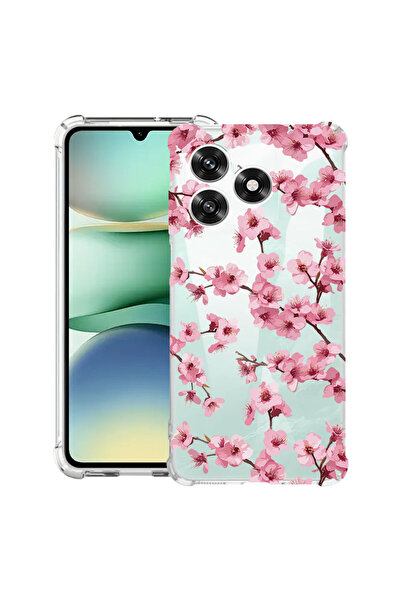 bestcase Husă Antișoc pentru Xiaomi Redmi 13, Florală - Cireș Roz Estetic, 18...