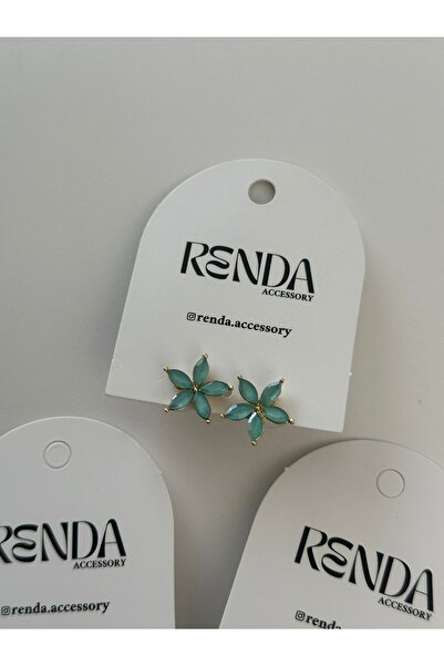 RENDA ACCESSORY Minik Renkli Çiçek Küpe