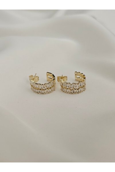Zivazer Store Women's Xuping Non-Tarnish Stone Hoop Earrings