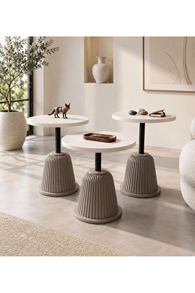 ERYALUX HOME 3'LÜ KAPADOKYA MODERN ZİGON SEHPA
