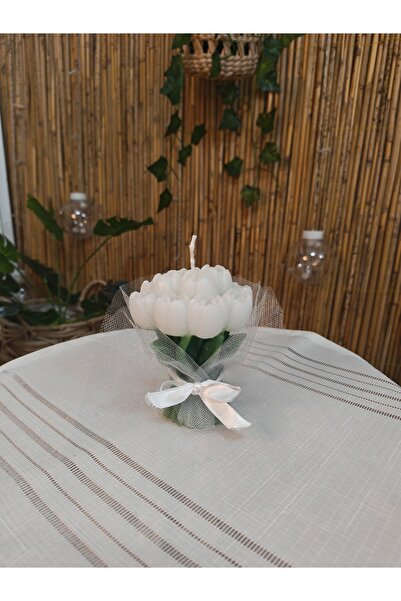 Di&Em Design Collection Tüllü Lale Buketi Kokulu Mum Pinterest Çiçek Mum Nişa...