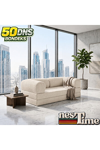 NESTİME 160×80 İKİ Kişilik Koltuk | Yatak Olabilen Tasarım | Çıkarılabilir ve...