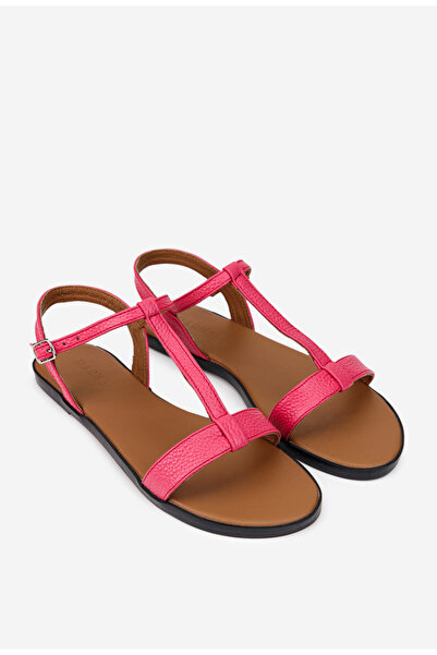 Dasha Sandale dama fuchsia din piele texturata