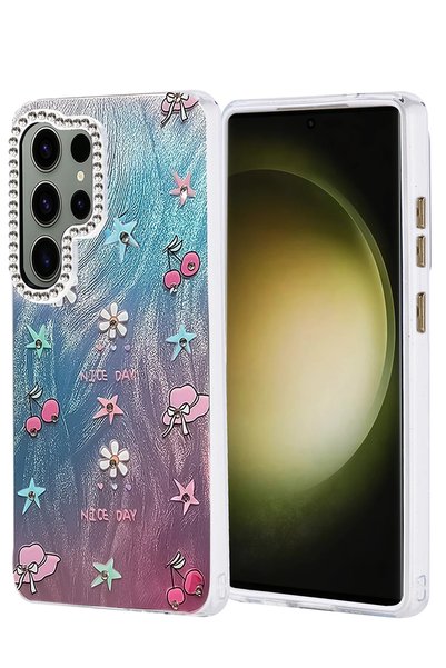 New Face Ilkeshop New Galaxy S25 Ultra Case Blade Mirror Pattern Cover - (145...