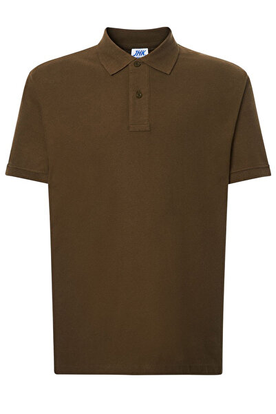 JHK Tricou polo bărbătesc Milan, bumbac 100%, kaki