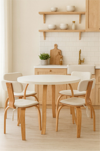 weltwood 4 kişilik Butterfly Masa ve 4 Adet London Sandalye Takımı |