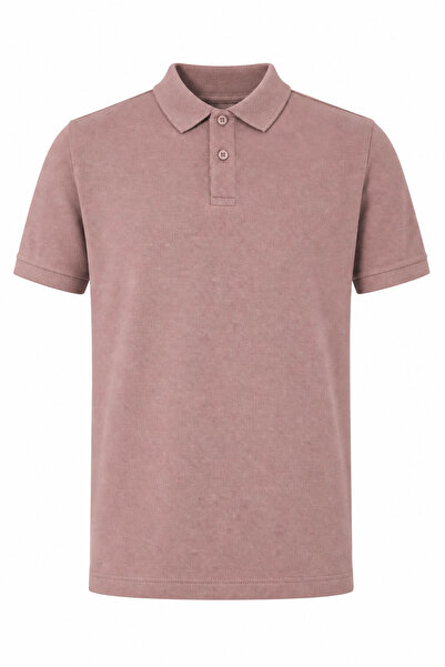 trender 2127 Plain Pique Mink Men's Polo Neck T-Shirt 26Yl71L58019