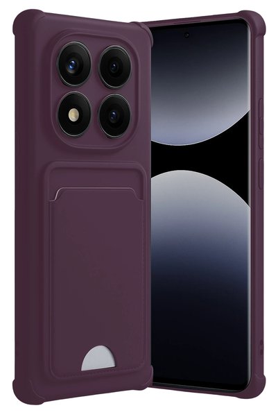 New Face ILKESHOP غطاء سيليكون جديد لهاتف Redmi Note 14 Pro 4G مع حامل بطاقات...