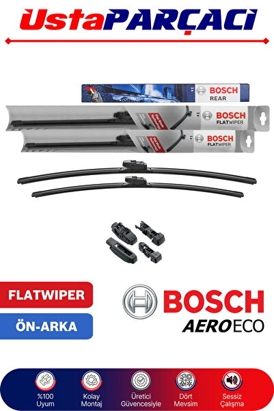 Bosch Volkswagen Polo Ön Arka Silecek Takımı 2009-2016 Aeroeco-rear