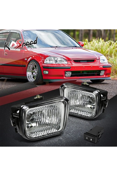 X POWER TUNİNG HONDA CİVİC 1996-1998 E.K KASA SEDAN H.B BEYAZ KARE SİS FARI