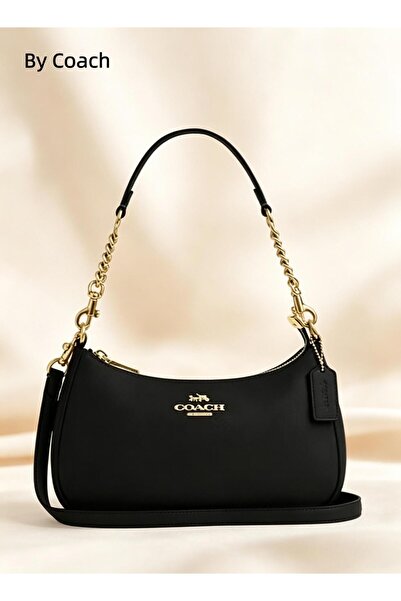 Coach New York حقيبة كتف تيري من القماش الكتاني المميز للنساء، حقيبة كروس بود...