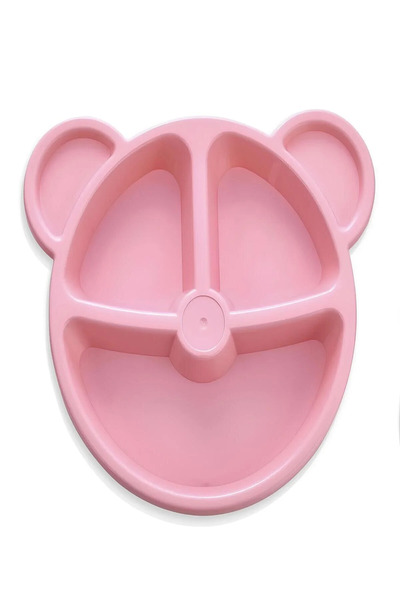 MorOflan Lüx Çocuk ve Bebek Mama Tabağı [ PEMBE ]